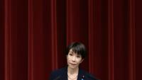 La Première ministre japonaise Sanae Takaichi donne une conférence de presse à Tokyo, le 19 janvier 2026