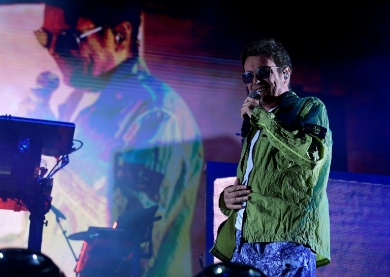 Le musicien français Jean-Michel Jarre en concert à Séville, le 8 juillet 2025