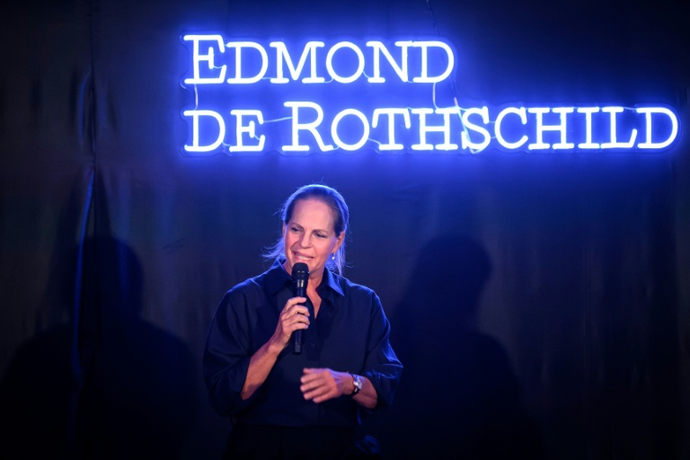 Ariane de Rothschild, directrice générale de la banque Edmond de Rothschild, lors d'une conférence de presse à Lorient, le 3 décembre 2025 dans le Morbihan