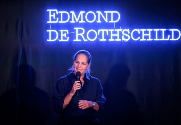 Ariane de Rothschild, directrice générale de la banque Edmond de Rothschild, lors d'une conférence de presse à Lorient, le 3 décembre 2025 dans le Morbihan