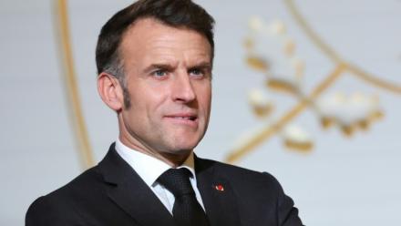 Le président Emmanuel Macron à l'Elysée, le 5 février 2026 à Paris