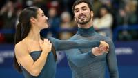 Les Français Laurence Fournier Beaudry et Guillaume Cizeron champions olympiques de danse sur glace, le 11 février 2026 à Milan