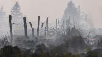 De la fumée de l'incendie en Belgique, le 17 août 2026