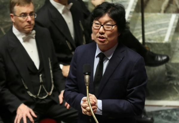 Le secrétaire d'État chargé de la Réforme de l'État et de la Simplification, Jean-Vincent Place, le 21 février 2017, à l'Assemblée nationale, à Paris