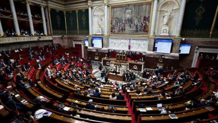 Le ministre de la Justice, Gérald Darmanin, lors de la séance de questions au gouvernement à l'Assemblée nationale, le 9 juin 2026 à Paris