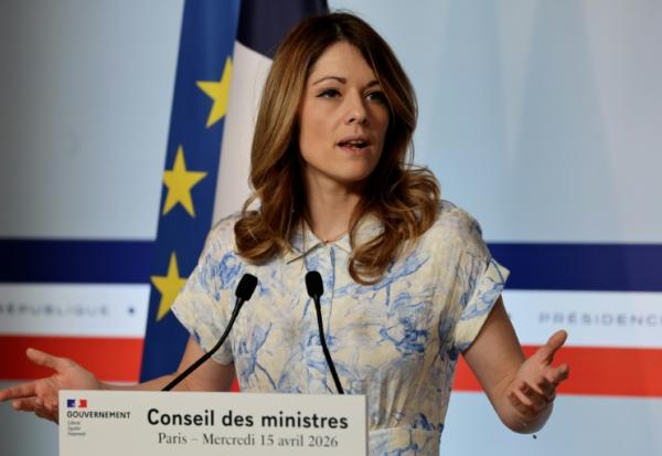 Maud Bregeon, porte-parole du gouvernement et ministre déléguée à l'Energie, à Paris le 15 avril 2026.