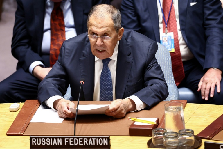 Le ministre russe des Affaires étrangères Sergueï Lavrov, le 23 septembre 2026 au Conseil de sécurité de l'ONU