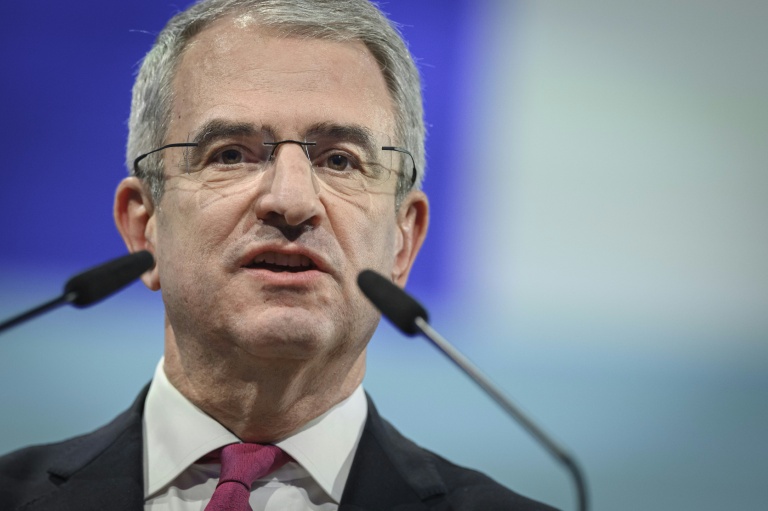 Laurent Freixe, lors de l'assemblée générale des actionnaires de Nestlé, à Ecublens, près de Lausanne, le 16 avril 2025.