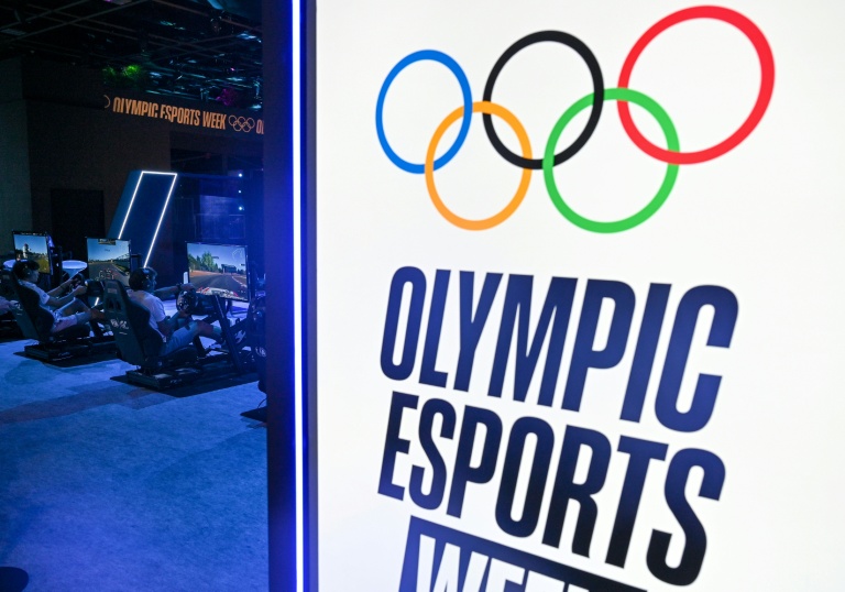 L'affiche de la semaine olympique de l'esport à Singapour, le 22 juin 2023
