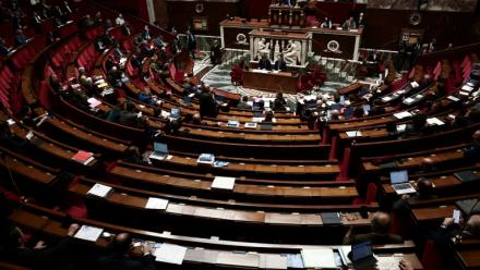 L'hémicycle de l'Assemblée nationale, le 25 octobre 2025
