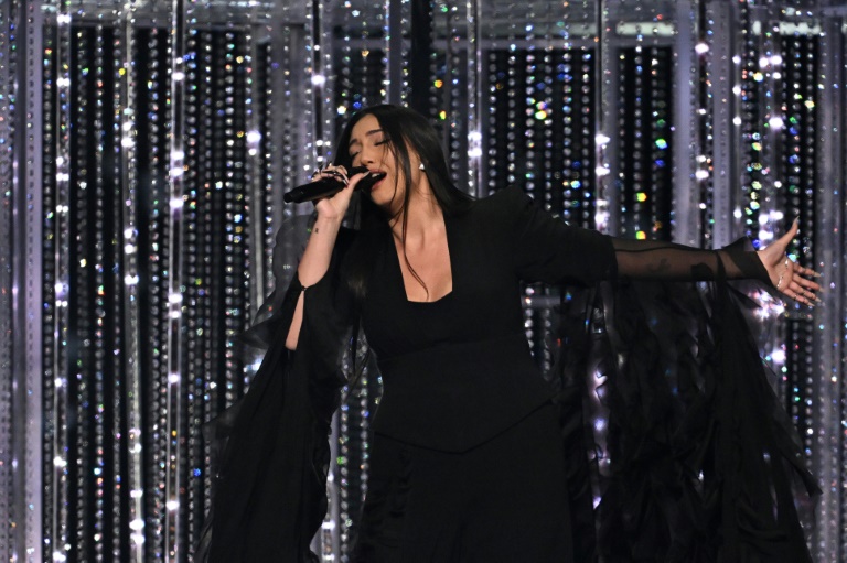 La chanteuse israélienne Yuval Raphael, représentant Israël avec la chanson