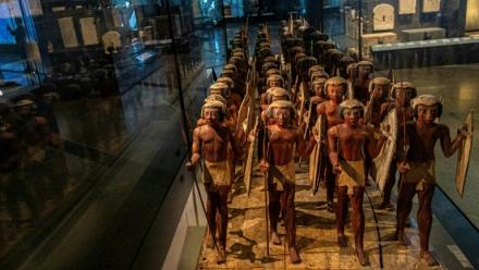 Le Grand musée égyptien, photographié le 5 mai 2025, officiellement inauguré le 1er novembre 2025