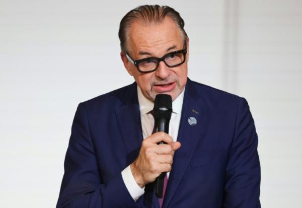 Le directeur général de l'ESA Josef Aschbacher à Paris, le 5 février 2026