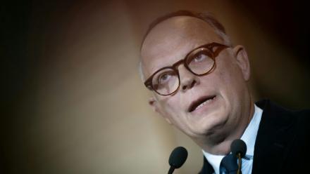 Edouard Philippe lors d'un discours au Havre le 22 mars 2026