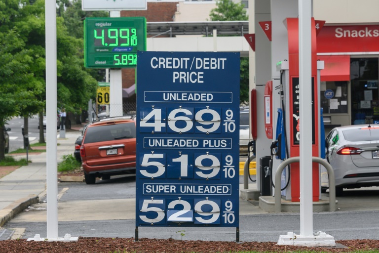 Gas station in Washington on May 26, 2022.