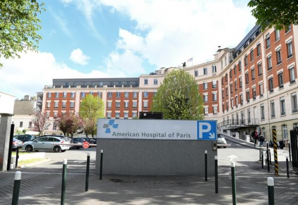 L'hôpital américain de Paris ,le 3 avril 2019,, à Neuilly-sur-Seine, dans les Hauts-de-Seine