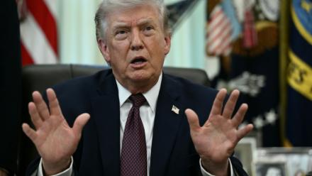 Le président américain Donald Trump à la Maison blanche le 31 mars 2026