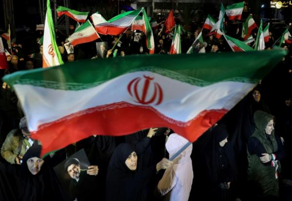 Marche de soutien aux forces armées iraniennes à Téhéran, le 25 mars 2026