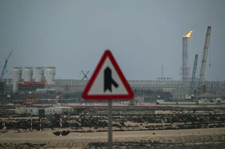Vue du site gazier de QatarEnergy de Ras Laffan le 2 mars 2026