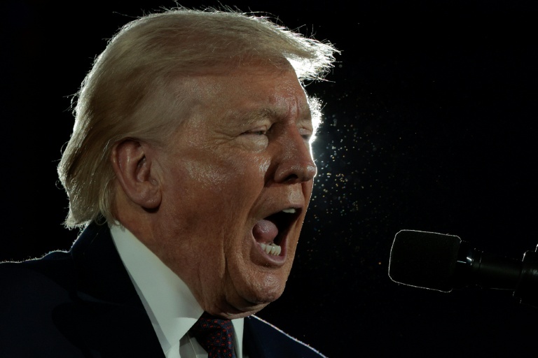 Le président des Etats-Unis, Donald Trump, prend la parole lors d'un événement du Comité national républicain du Congrès, à Washington, le 25 mars 2026