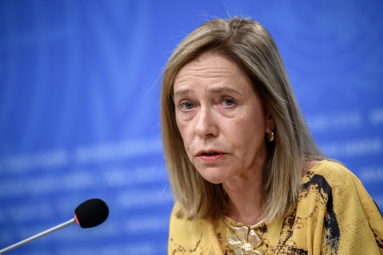 La secrétaire générale de l'Organisation météorologique mondiale Celeste Saulo à Genève, le 3 septembre 2026