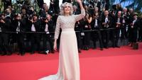 L'actrice américaine Jane Fonda, ambassadrice de la marque L'Oréal, arrive à la cérémonie de clôture du 78e Festival de Cannes, le 24 mai 2025