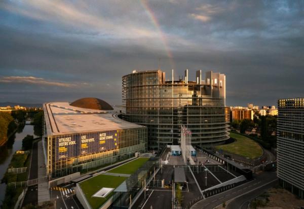 Le Parlement européen de Strasbourg, le 9 juin 2024