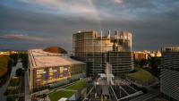 Le Parlement européen de Strasbourg, le 9 juin 2024
