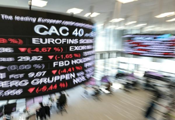 La salle de contrôle d'Euronext, société qui gère la Bourse de Paris