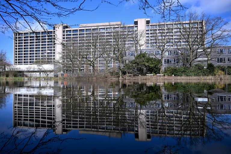 Le siège historique de la Bundesbank à Francfort, en mars 2026, avant l'abandon de son projet de rénovation