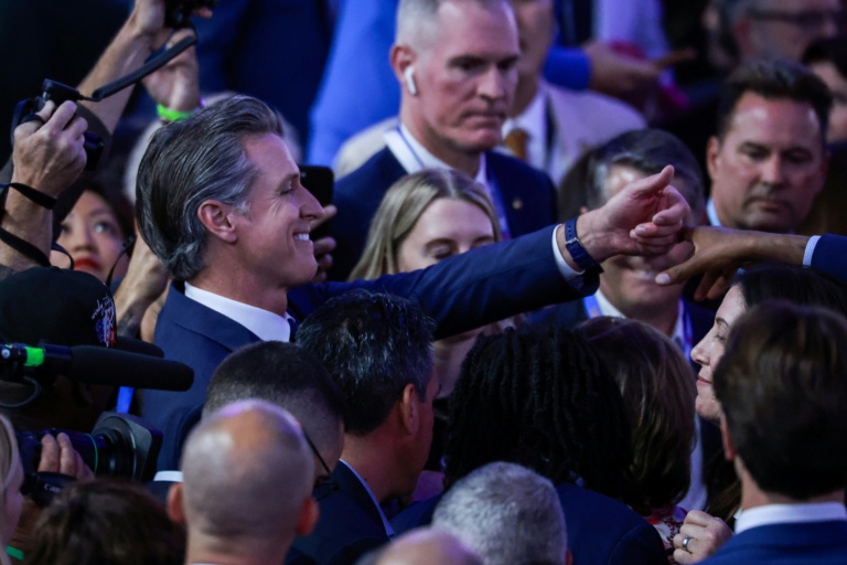 Le gouverneur  de Californie Gavin Newsom, ici le 20 août 2024 à Chicago, dans l'Illinois.
