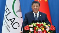 Le président chinois Xi Jinping lors de la cérémonie d'ouverture de la 4e réunion ministérielle du Forum Chine-Communauté des États d'Amérique latine et des Caraïbes (Celac) à Pékin, le 13 mai 2025