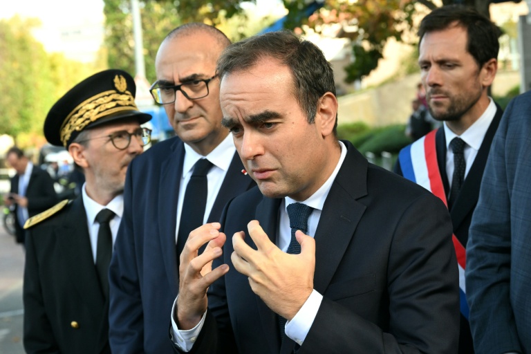 Le Premier ministre Sébastien Lecornu, le 11 octobre 2025 à L'Haÿ-les-Roses