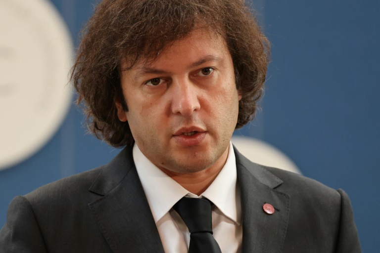 Le Premier ministre géorgien Irakli Kobakhidzé photographié lors d'un sommet de la Communauté politique européenne (CPE), le 2 octobre 2025 à Copenhague