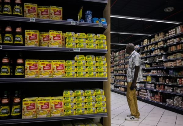Dans un supermarché à Fort-de-France, en Martinique, le 14 octobre 2024