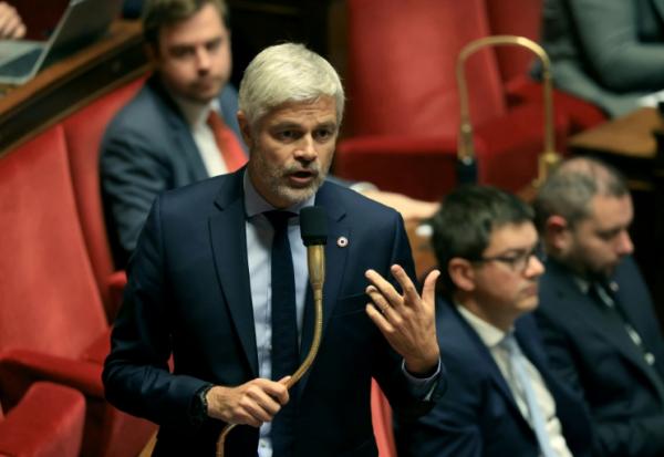 Le président du groupe Droite Républicaine à l'Assemblée, Laurent Wauquiez, s'exprime le 31 octobre 2025 à l'Assemblée nationale à Paris