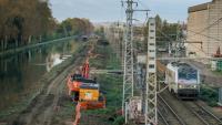 Chantier de la ligne à grande vitesse du Sud-Ouest le 11 novembre 2024 à Saint-Jory