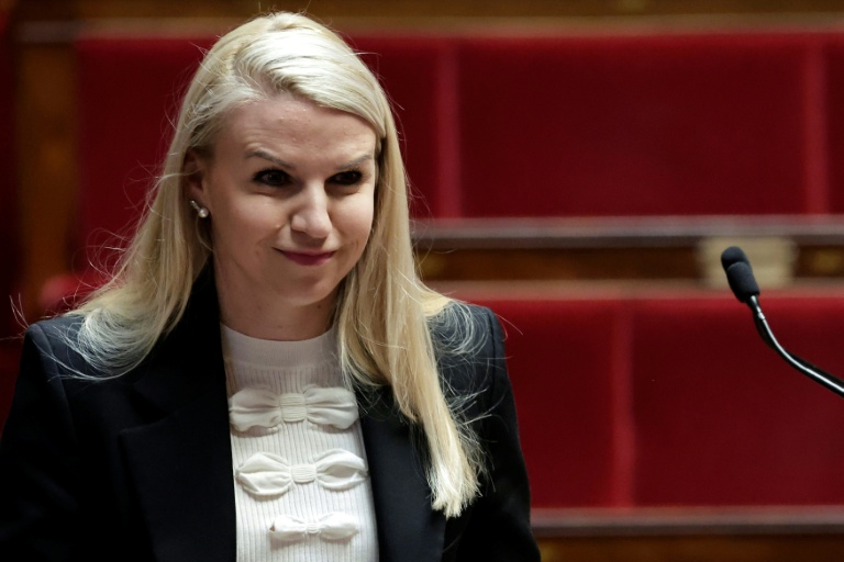 Hélène Laporte, députée du RN et vice-présidente de l'Assemblée nationale, participe à un débat à l'Assemblée nationale à Paris, le 11 février 2026