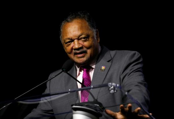 Le pasteur Jesse Jackson à Detroit, le 24 juillet 2019 dans le Michigan