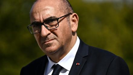 Le ministre de l'Intérieur, Laurent Nuñez, le 18 septembre 2026 à Mérignac, en Gironde