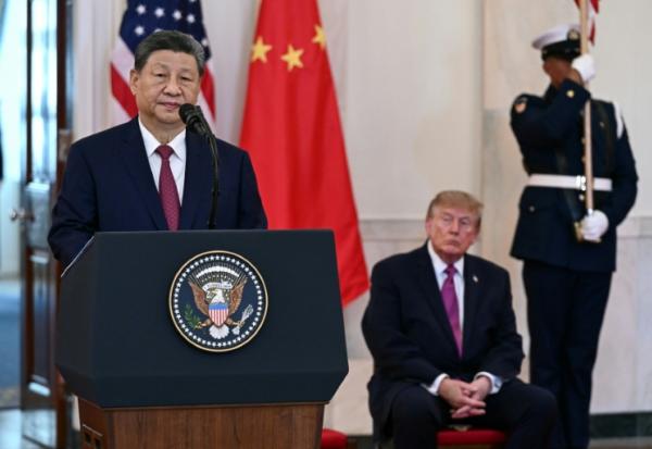 Xi Jinping s'exprime à la Maison Blanche près de Donald Trump, le 24 septembre 2026