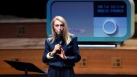 La PDG de Radio France, Sibyle Veil, lors de la conférence d'automne à la Maison de la Radio et de la Musique, siège de Radio France, le 4 septembre 2025 à Paris