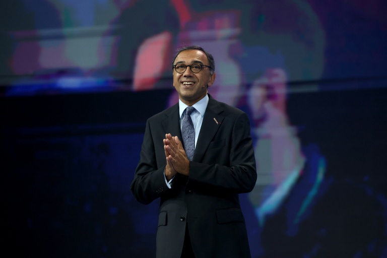 Vivek Badrinath, directeur général de la GSMA, lors du salon mondial du mobile de Barcelone en Espagne, le 2 mars 2026
