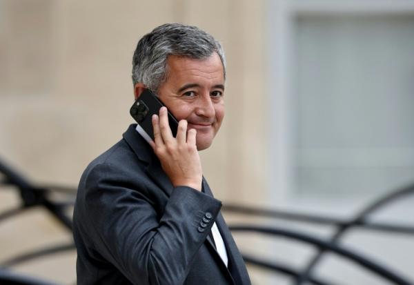 Le ministre de la Justice Gérald Darmanin, à la sortie du Conseil des ministres à l'Elysée, le 31 août 2026