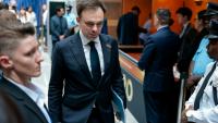 Le ministre polonais des Finances et de l'Économie Andrzej Domanski, à Washington 16 avril 2026.