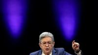 Jean-Luc Mélenchon, leader de La France Insoumise, lors d'un meeting à Lille, le 19 mars 2026