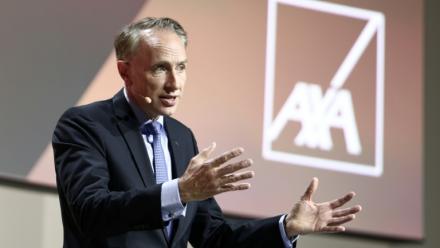 Le directeur général d'Axa, Thomas Buberl, le 24 avril 2025 à Paris