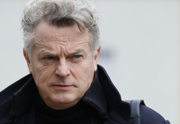 Le patron du Parti communiste français Fabien Roussel à l'Élysée à Paris le 20 février 2025