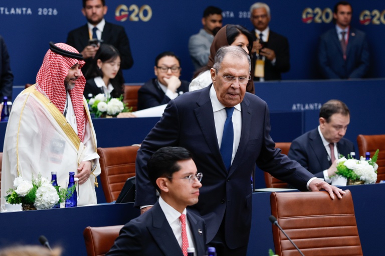 Le ministre russe des Affaires étrangères Sergueï Lavrov au G20 à Atlanta le 30 octobre 2026