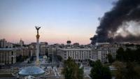 Le centre de Kiev après une série d'attaques russes, le 8 septembre 2026